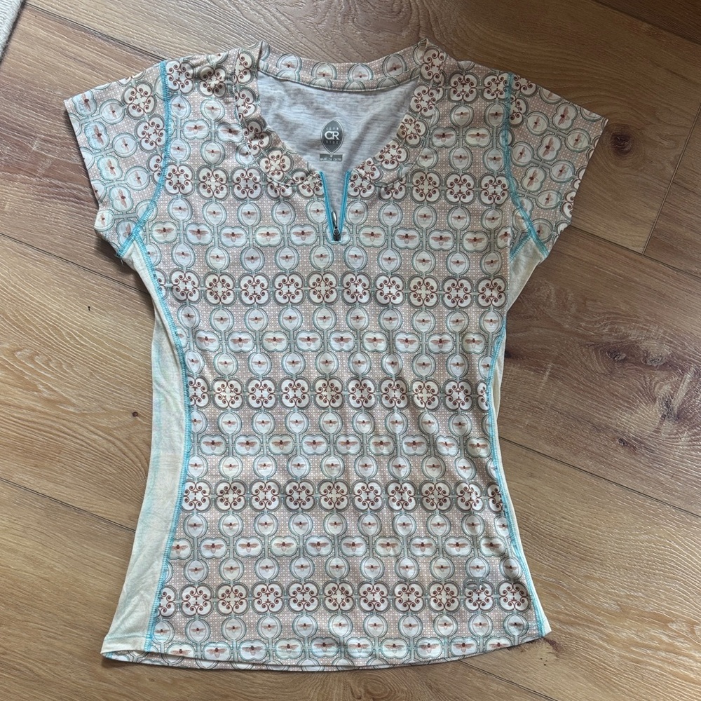 Club Ride Apparel Women's Honey Bee Patterned Short Sleeve bike Jersey